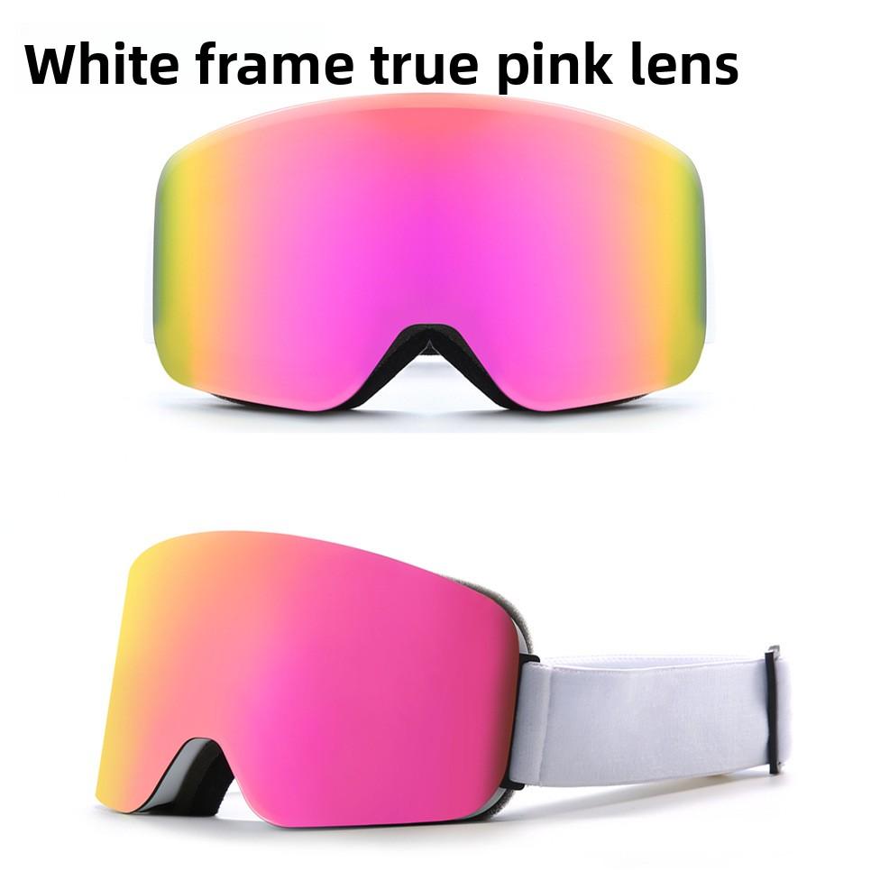Comprehensive REVO True Film Ski Glasses Double-layer Anti-fog and Anti-snow Blindness Goggles Snow Goggles Card Myopia/HX16