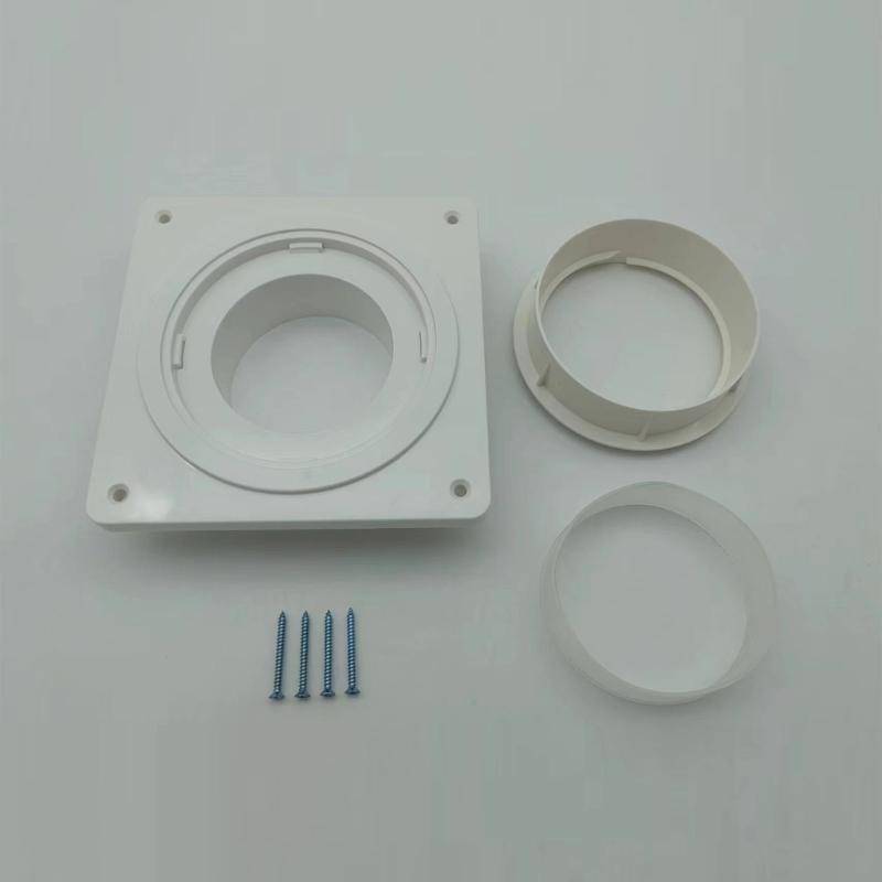 Comprehensive Dryer Vent Kit Includes Wall Flange Adapter and 1.5m Aluminum Foil Hose for Complete Installation Setups