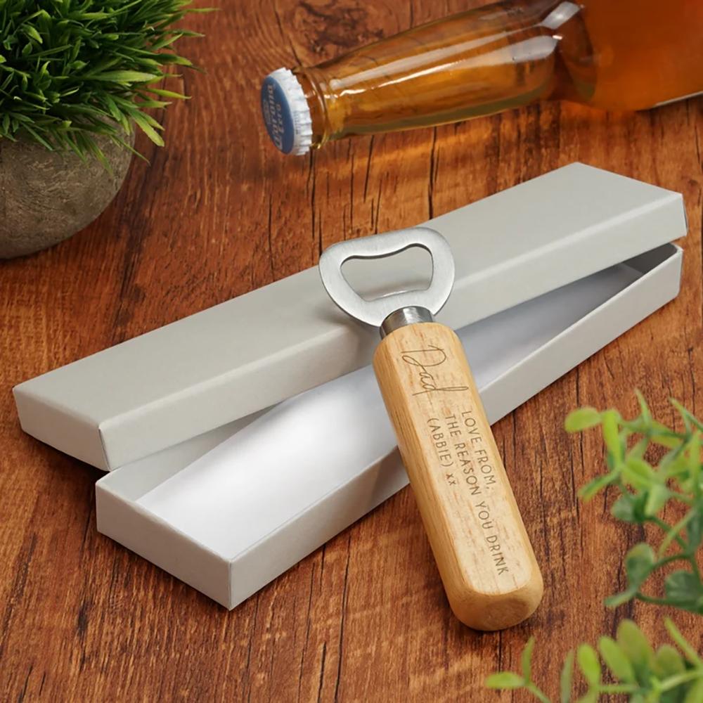 Custom 10Pcs Wooden Bottle Opener Wedding Opener Birthday Fathers Day Bachelor Party Gift Thank You Favors Groomsman Guests Gift