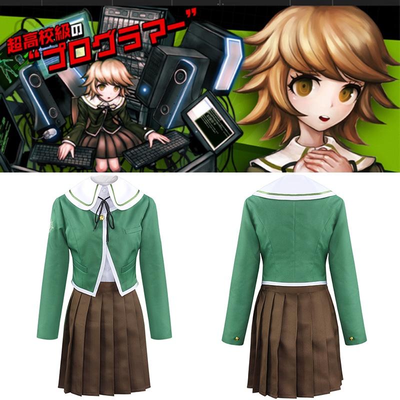 Cos-animefly Chihiro Fujisaki Cosplay Costume School Uniform Dress For Girls