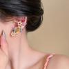 1 Pair Fashionable Colorful Ear Bone Clip Party Flower Design, Unique, Beautiful Dance Wear Fashionable Ear Rings and Full Ear Earrings