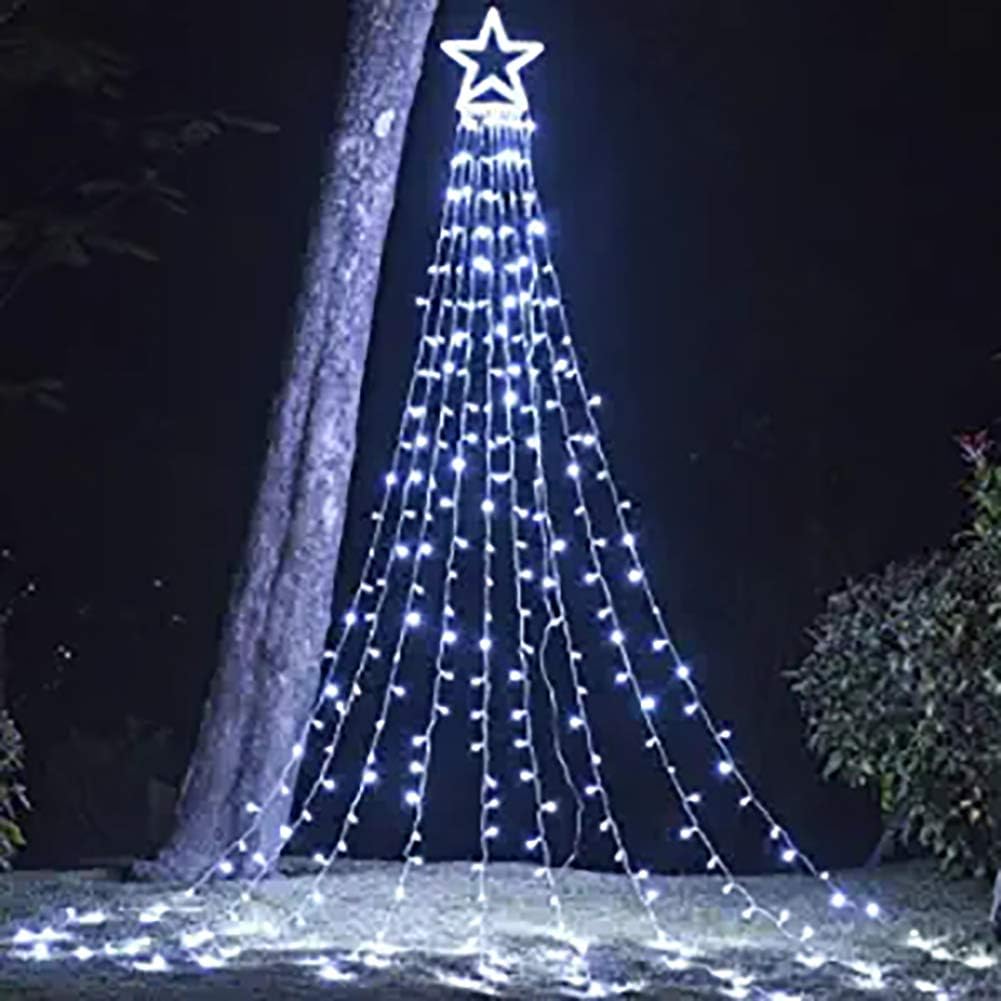 Outdoor Christmas Lights, 320 LED Christmas Decorations, Outdoor Star String Lights with 8 Modes Waterproof for Christmas New Year Holiday Decor
