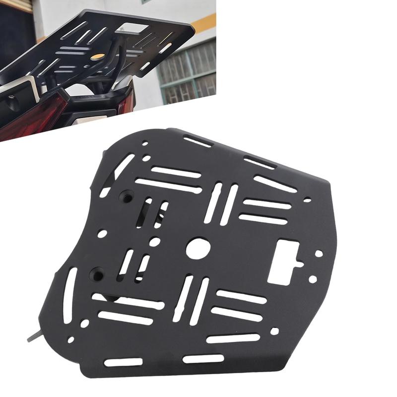 Motorcycle Tail Box Bottom Base Plate Carbon Steel Removable Rear Luggage Rack Top Case Mounting Plate for ZONTES 368G 501G