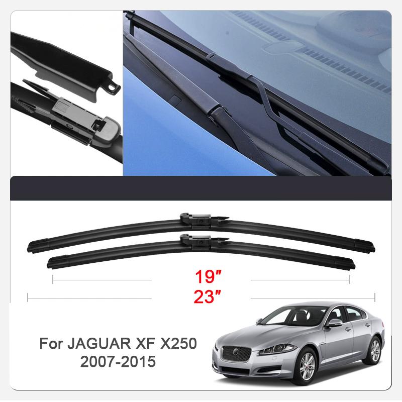 2PCS Car Blade Windshield Rubber Wiper For JAGUAR E-PACE X540 F-PACE X761 I-PACE XE X760 XF X250 X260 XJ X351 Cleaning Accessory