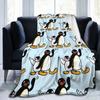 Noot Noot Pingu Blankets Flannel  Winter Cute  Multifunction Lightweight Thin Throw Blanket for Home Travel Bedding Throws