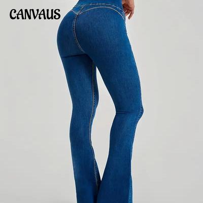 Women's Pant High Waist Slimming Stretch Shaping Flared Jeans