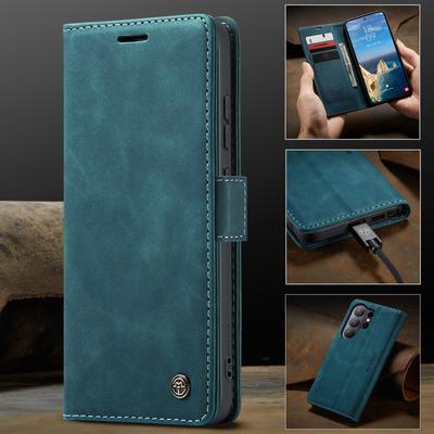 CaseMe High Quality Retro Magnetic Flip PU Leather Case for Samsung Galaxy S26 Ultra S25 S24 S23 S22 S21 S20 S10 S9 Wallet Cover