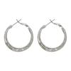 Minimalist Silver Needle Hoop Earrings - Light Luxury, Versatile, Women's High-End Metal Circle for Everyday Wear