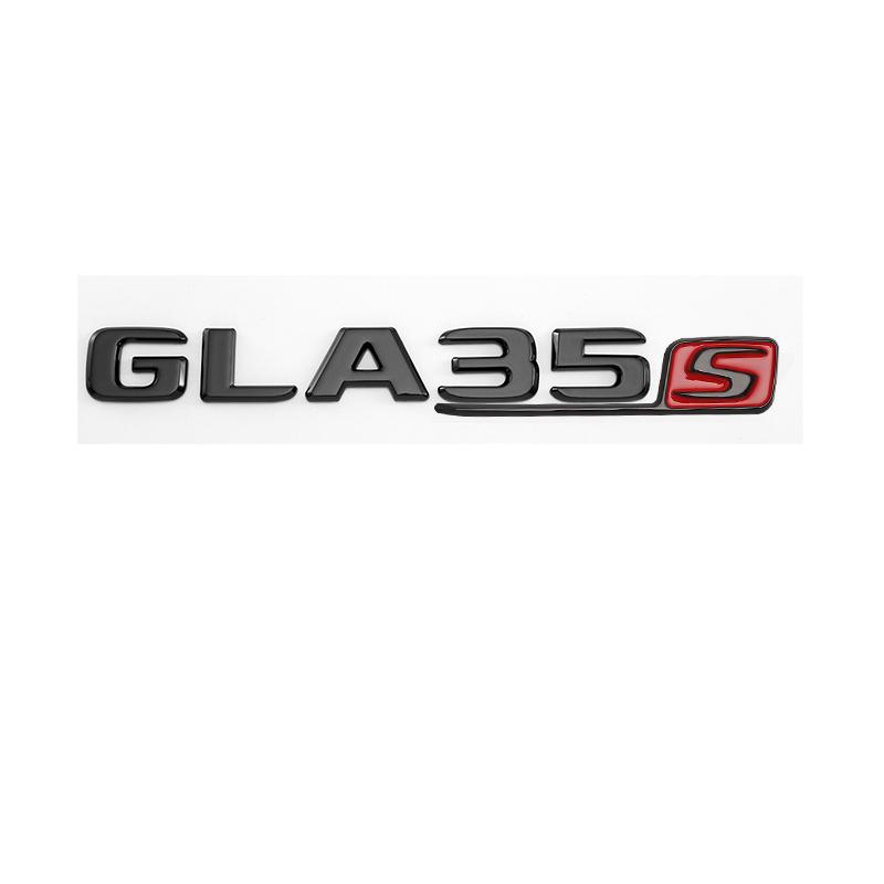3d ABS Chrome GLA35s GLA45s Logo Letters Car Trunk Emblem Badge Sticker For Mercedes Benz GLA45 AMG W156 X156 H547 Accessories RX7