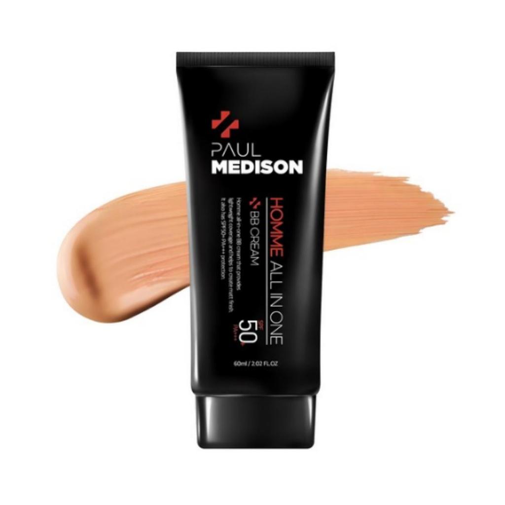 Polmedicine Homme All‑in‑One BB Cream SPF 50+ PA+++ — 60 Ml (1 Pc)