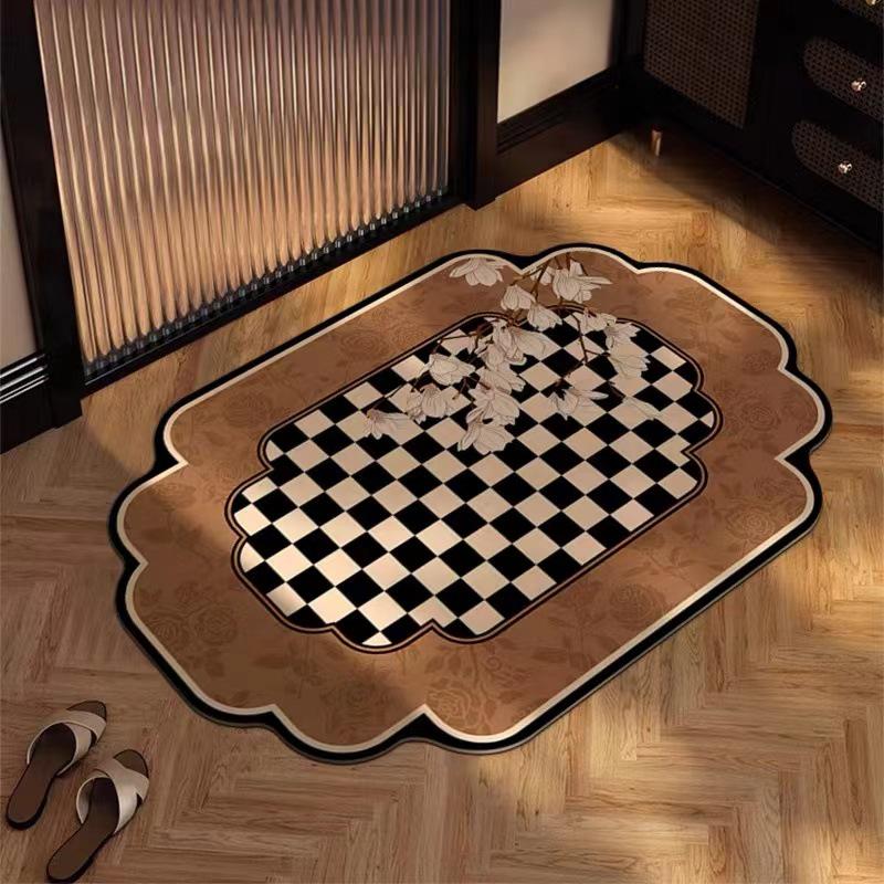 2024 Vintage-Style Quick-Dry Diatomaceous Bathroom Floor Mat