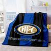 Inter Milan Customize Text Blanket Lightweight Customizable Blanket Comfortable Great for Living Room Sofa Bed Picnics All-Season Use