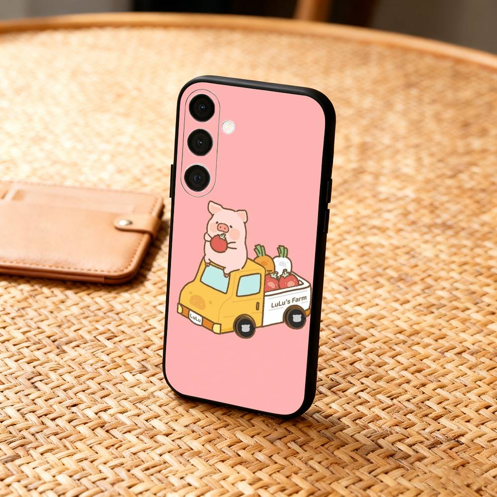 Soft-Soft Lulu Phone Case For Samsung A73,72,71,A52,51,40,41,A22,A32,31,A13, Soft Black Shell