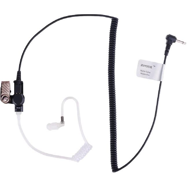 3.5mm Acoustic Tube Earpiece Listen only Headset Law Enforcement Surveillance Kit for Radio or Walkie Talkie Mic