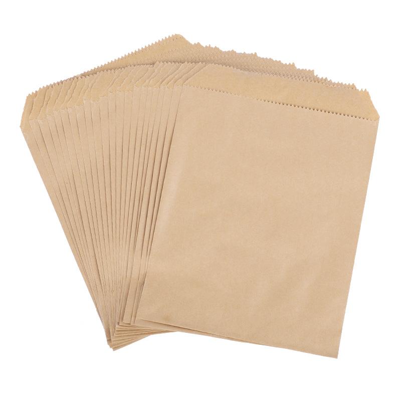 25/50pcs 13x18cm Kraft Paper Candy Cookie Bags Wedding Favors Thank You Gift Packing Bag For Guest Birthday Party Decor Supplies