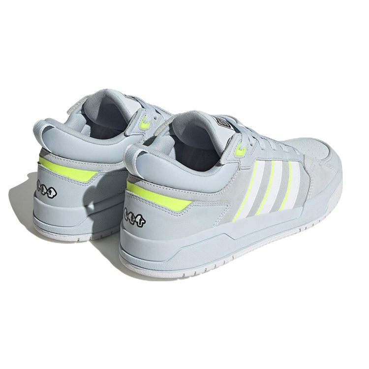 Adidas Neo 100Db Comfortable Trendy Lightweight Durable Non-Slip Low-Top Skate Shoes Unisex Sneakers Gray Green IG2790