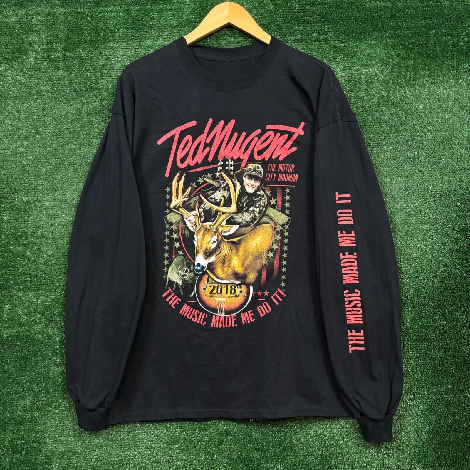 Ted Nugent The Music Made Me Do It LS Shirt Size Extra Large Unisex T-Shirt XXXL