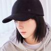 VA Square Wool Ball Cap Black