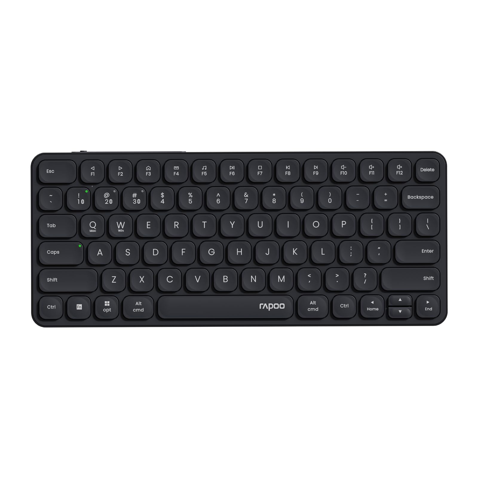 

RAPOO E9050L Wireless Keyboard, Bluetooth Multi-Device, Blade Series, 78 Keys, Ultra-Slim, USB-C Rechargeable, Compact, Quiet Keyboard, Supports 4