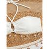 Sexy Bikini Shell Pendant Neck Strap Pure Color Swimming Suit Women's Bikini New Style Female Swimwear