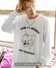 [IMPROVES] Casual [TOM & JERRY] Custom-made Buddies Vintage-Like Long Sleeve T-Shirt, Men's, White