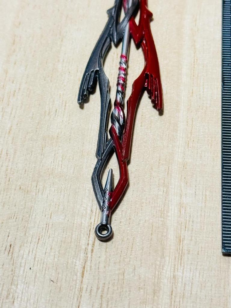 15cm Spear Eva Mini Weapon Keychain Accessory Figure Doll Display PS4 PS5 Anime Game PC Computer Alloy Toy Metal Miniature Legend Gaius'