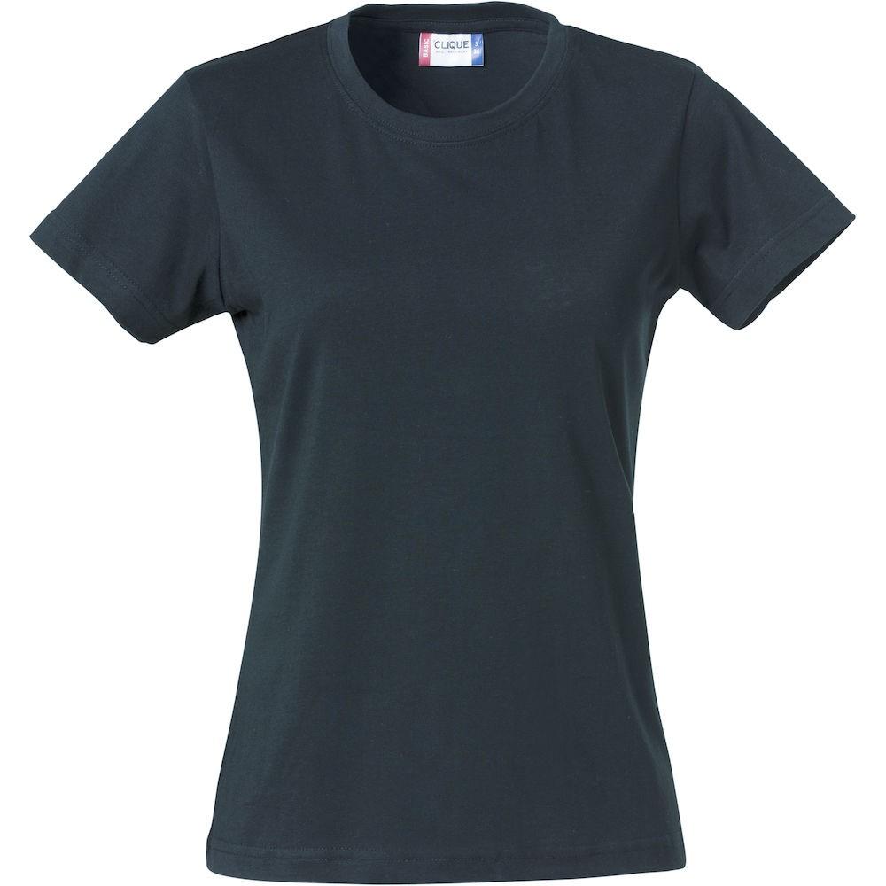 Camiseta lisa feminina/senhora Clique