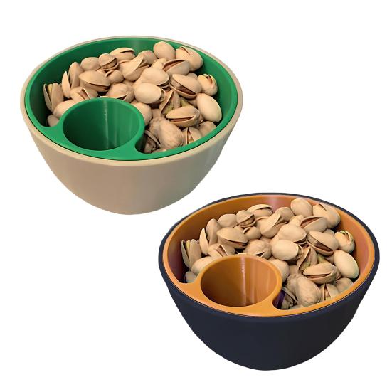 

3D Горіх 2-в-1 Миска для насіння Закуска Друковані сервірувальні миски для фісташок G
