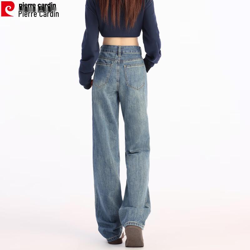 Pierre Cardin Women's Straight Wide-Leg Jeans