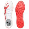 Puma Future Play Weiche Bequeme Fußballschuhe Herren Sneaker Weiß Feuer-Orchidee Rot 107382-01