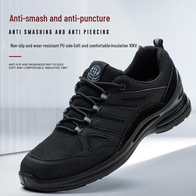 Insulated 10kV Lightweight Breathable Work Shoes - Anti-Smash, Anti-Puncture, Protective, and Comfortable for Long Standing