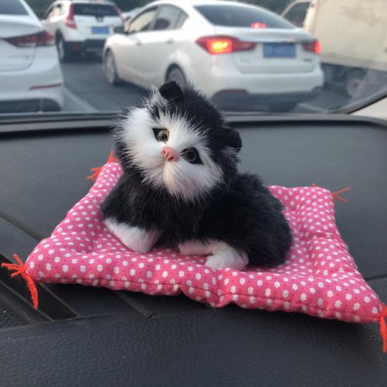 Simulation Mini Cat High Simulation Breathable Birthday Gifts Cloth Pad Plush Cats for Kids