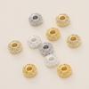 10Pcs/Pack 2*6mm 14/18K Gold Plated Alloy Flat Spacer Beads For Handmade DIY Jewelry Making Bracelet Necklace Accessories
