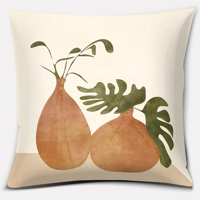 Warm Color Geometry Series Pillow Home Office Decoration Pillow Bedroom Sofa Car Cushion Cover