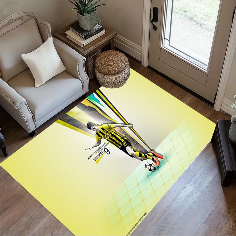 Man City Player Action Floor Rug Office Rug Design for Game Room Study room Entryway Decorate room Antislip Carpet Office home decor
