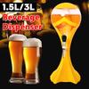 1.5L/3L Bar Beer Tower Dispenser Party Wine Beer Water Juice Beverage Tabletops Home Bar Liquid Drinking Ice Core Container Pourer