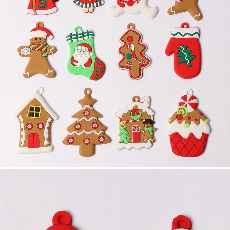 Multi-piece Gingerbread Men Christmas Ornaments: Free Combination for Tree, Fireplace, Home & Party Decor