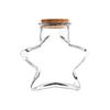 Decorative Glass Bottles With Cork Stoppers See-Through Glass Display Bottle with Wood Cap for Sand Paper Bits and Wedding Shelf Home Room Styling