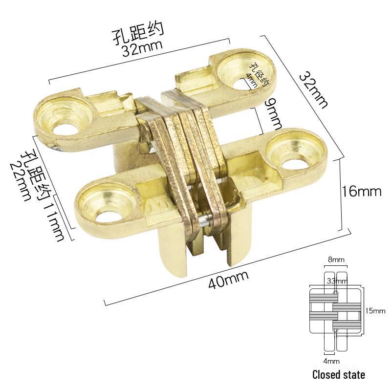 

Скрытая крестообразная петля из утолщенной нержавеющей стали для европейских складных дверей