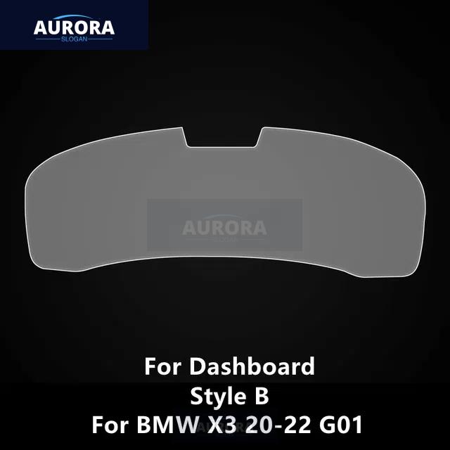 For BMW X3/X4 18-22 G01 G02 Dashboard Transparent TPU Protective Film Anti-scratch Repair Film Accessories Refit