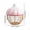 Basket for Storing Eggs, Ginger, And Other Foods. Decorative Portable with Handles.