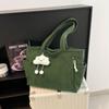 Women's Corduroy Mori-Style Handbag - Large Capacity, Versatile Retro School Bag
