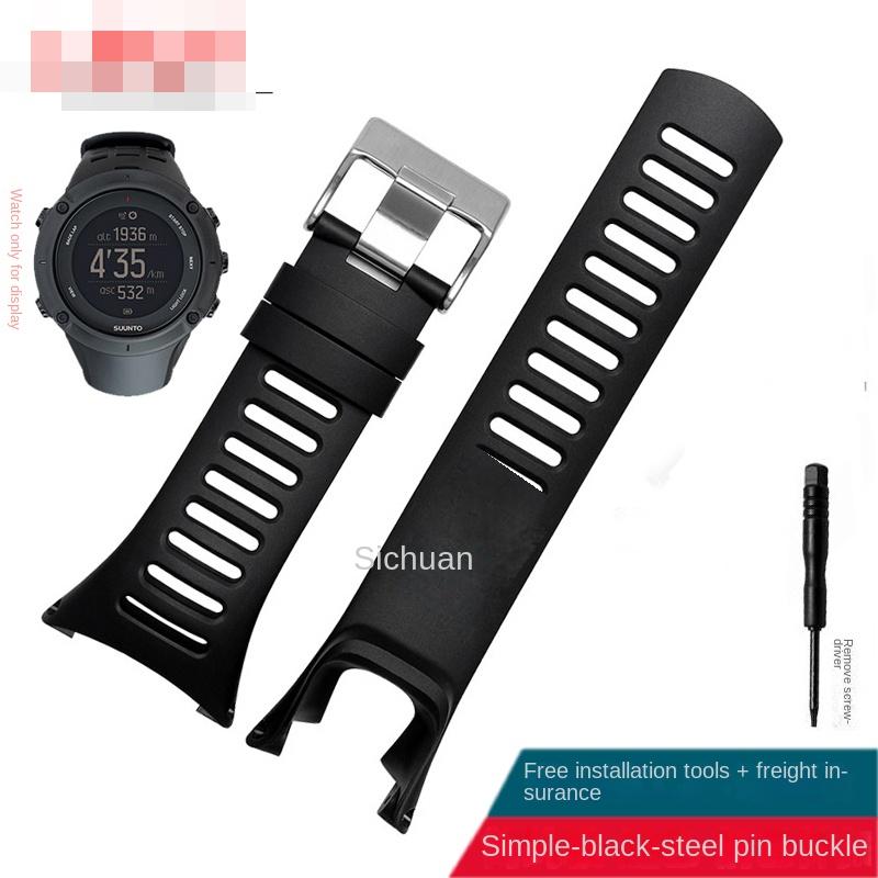 Outdoor Sports Silicone Strap For SUUNTO Ambit 1 2 2R 2S Run/3 PEAK Men's Watch Rubber Band Screwdriver Watchband Accessories