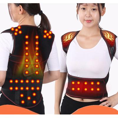Soporte Lumbar Auto Calentable Cinturón Lumbar Corrector Magnético Calefactor Cinturón Terapéutico Corrector de Postura Espalda Cinturón Lumbar