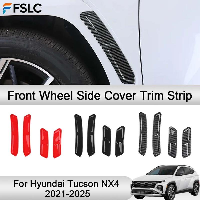 Car Decoration Front Wheel Side Cover Trim Strip For Hyundai Tucson NX4 -2025 Cars Accessories Styling Upgrade