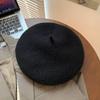 Warm Beret Comfortable For Women Fashionable Cotton Hat In Black Blue And More