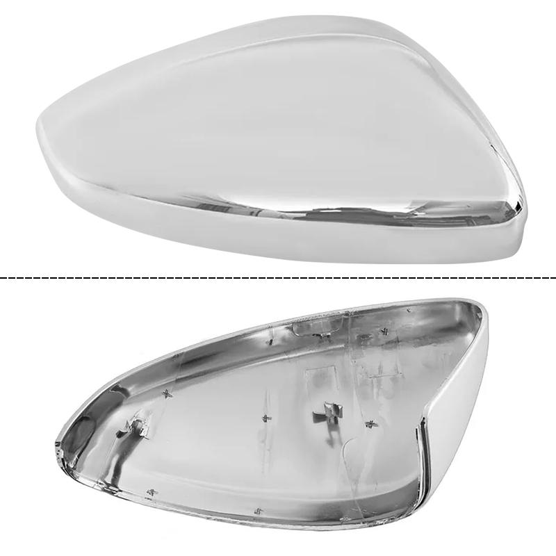 Door Wing Rearview Mirror Cover Cap For Peugeot 208 2008 2012 2013~ Citroen C3 2016~ Chrome/Black Side Mirror Housing