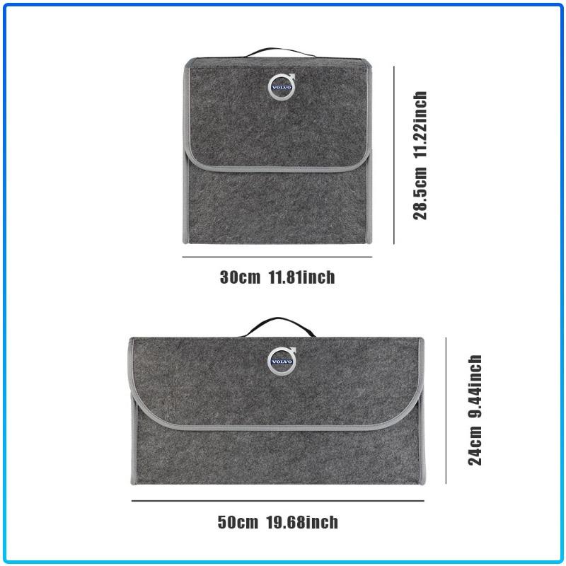 Car Trunk Large Capacity Sundries Storage Box Organizer Bag Tool Case For Volvo Rdesign XC90 S60 XC60 V70 S80 S40 V50 V40 V60 C30 S70