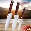 3PCS Stainless Steel Chef Knife Kitchen Tool Professional Knife Meat Cleaver Fruit Knife Butcher Knife Boning Knife Utility Knife