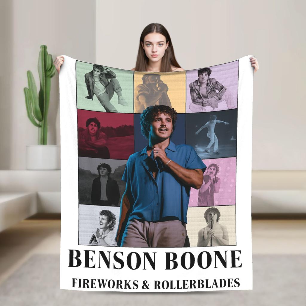 Benson Boone Sunflowe Warm Soft Blanket  Decorative Plush Bedding Throws Graphic Couch Bed Flannel Bedspread Sofa Bed Cover